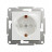 Розетка с заземлением со шторками SE EPH2970221 Asfora 16А механизм винт. Клеммы белый