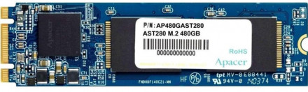 Твердотельный накопитель SSD M.2 SATA 480 GB Apacer AST280, AP480GAST280-1, SATA 6Gb/s