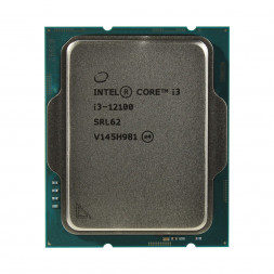 CPU Intel Core i3-12100 Base 3,3GHz(EC), Performance 4,3GHz(PC), Max Turbo 4,3GHz, Cache 12Mb, 4/8 Adler Lake, UHD-графика Intel® 730, Base TDP 60W, T