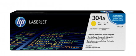 Картридж HP CC532A Yellow for Color LaserJet CP2025/CM2320, up to 2800 pages.
