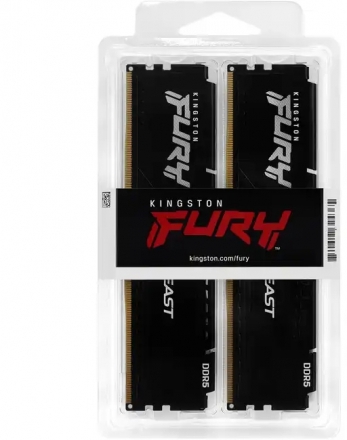 Оперативная память Kingston FURY BEAST KF564C32BBK2-32 DIMM DDR5, 32GB (2 x 16GB), 6400MHz