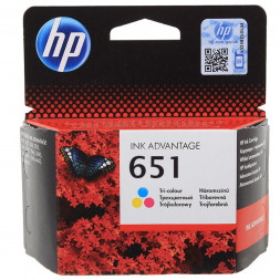 Картридж HP C2P11AE 651 Tri-color Ink for DeskJet  IA5645 и IA5575, 300 pages
