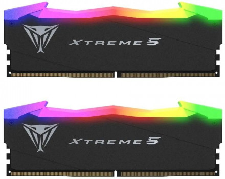 Модуль памяти Patriot Viper Xtreme 5 RGB PVXR532G76C36K, DDR5, 32GB DIMM KIT (2x16), 7600Mhz, CL38