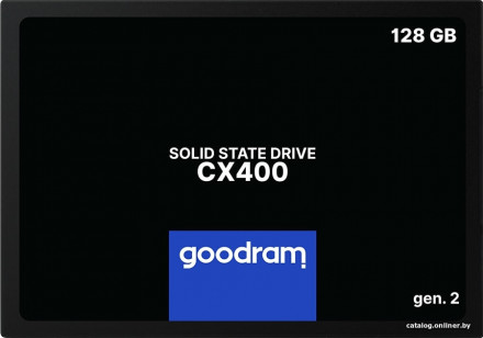 Твердотельный накопитель SSD 128GB GOODRAM CX400 SATA3, SSDPR-CX400-128-G2