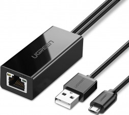 Конвертер сигнала UGREEN 30985 Ethernet Adapter for TV Stick (Black)