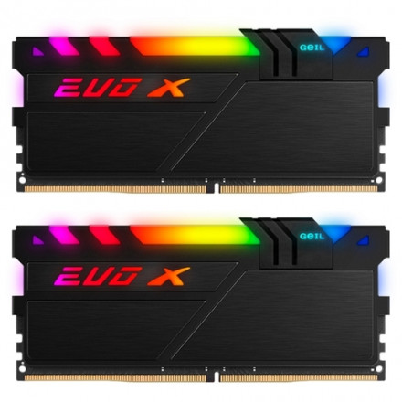 Оперативная память GEIL EVO X II Black 8GB Kit (2x4GB) DDR4 2666MH, GEXSB48GB2666C19DC