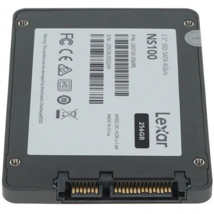 Твердотельный накопитель 256GB SSD LEXAR NS100 2.5” SATA3 R520Mb/s W440MB/s LNS100-256RB