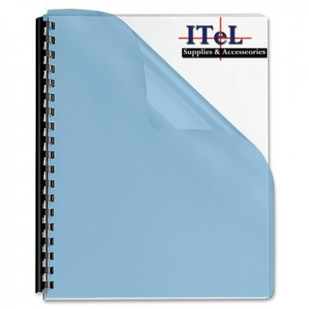 Обложка  ПВХ прозрачная глянец iBind А4/100/150mk синяя