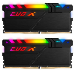 Оперативная память GEIL EVO X II Black 32GB Kit (2x16GB) DDR4 3200MHz, GEXSB432GB3200C16ADC