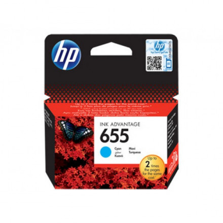 Картридж HP CZ110AE Cyan Ink №655 for Deskjet Ink Advantage 3525/4615/4625/5525/6525, up to 600 pag