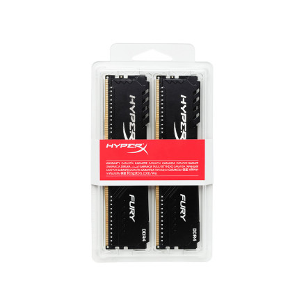 Оперативная память KINGSTON HyperX FURY Black 32GB Kit (2x16GB) DDR4 3200MHz, HX432C16