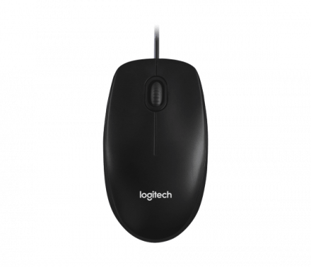 Мышь Logitech M100 Black (черная, оптическая, 1000dpi, USB, 1.8м) (M/N: M-U0026)