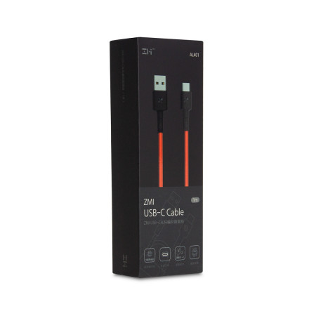 Интерфейсный кабель Xiaomi ZMI AL401 100cm Type-C Черный