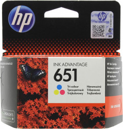 Cartridge HP Europe/C2P11AE/Ink/№651/tri-colour