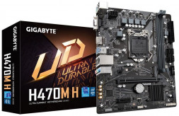 Материнская плата Socket 1200, MATX, iH470 (HDMI) Gigabyte H470M H, 2DDR4, PCIx16, PCIx1