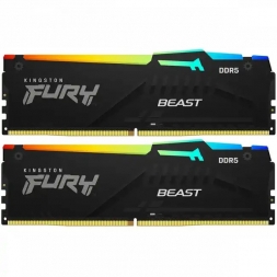 Оперативная память Kingston Fury Beast 32Gb KF560C30BBAK2-32 DIMM DDR5, 32GB (2x16GB), 6000 MHz