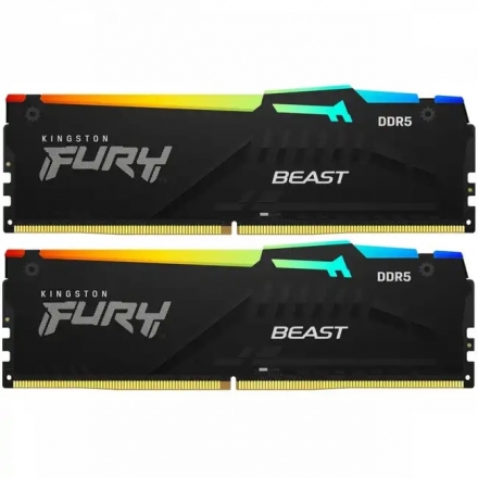 Оперативная память Kingston Fury Beast 32Gb KF560C30BBAK2-32 DIMM DDR5, 32GB (2x16GB), 6000 MHz