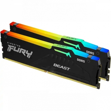 Оперативная память Kingston Fury Beast 32Gb KF560C30BBAK2-32 DIMM DDR5, 32GB (2x16GB), 6000 MHz