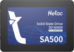 Твердотельный накопитель SSD 120Gb, SATA 6 Gb/s, Netac SA500, 2.5&quot;, 3D TLC, 500R/400W