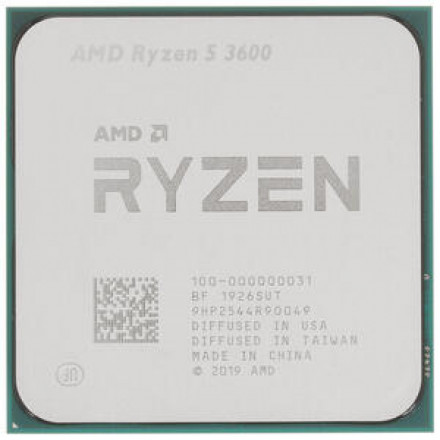 Процессор AMD Ryzen 5 3600 3,6Гц (4,2ГГц Turbo) AM4, 3Mb L3 32Mb, MultiPack with cooler