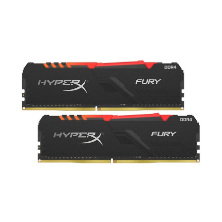 Комплект модулей памяти Kingston HyperX Fury RGB HX432C16FB3AK2/64 DDR4 64GB (2x32G) 3200MHz