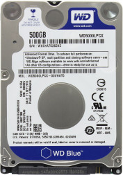 Жесткий диск для ноутбука  500Gb WD Blue SATA 6Gb/s 2.5&quot; 5400rpm 16Mb WD5000LPCX