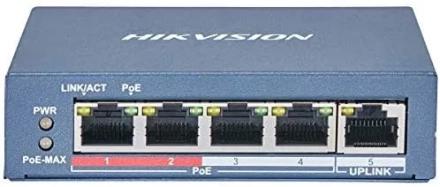 PoE-коммутатор  Hikvision DS-3E0105P-E/M(B)
