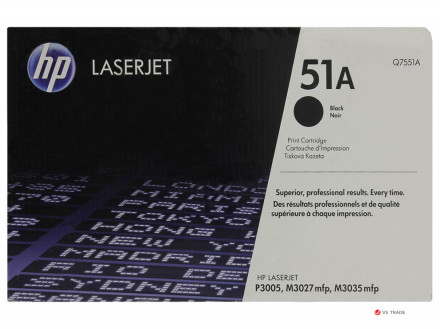 Картридж  HP Q7551A, Черный, На 6500 страниц для HP LJ P3005