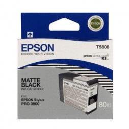 Картридж струйный Epson C13T580800 Matte Black (80ml)