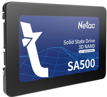 Твердотельный накопитель SSD 240Gb, SATA 6 Gb/s, Netac SA500, 2.5&quot;, 3D TLC, 520R/450W