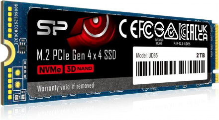 Твердотельный накопитель SSD M.2 2 TB Silicon Power UD85, SP02KGBP44UD8505, PCIe 4.0 x4, NVMe