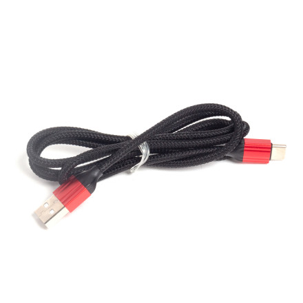 Интерфейсный кабель LDNIO Type-C LS431 2.4A TPE Алюминий 1м Чёрный