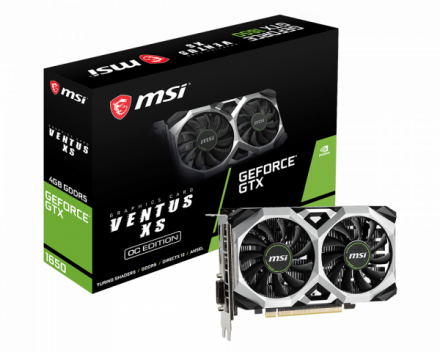 Видеокарта MSI GeForce GTX1650, 4GB GDDR5 GTX 1650 VENTUS XS 4G OC
