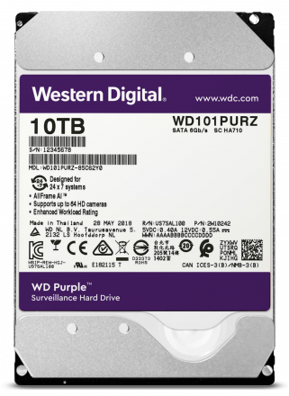 Жесткий диск HDD WD Purple 10ТБ WD101PURZ