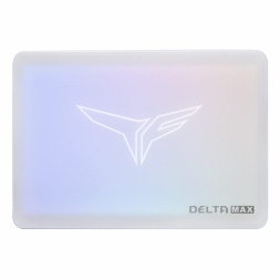 Твердотельный накопитель 1000GB SSD TeamGroup T-FORCE DELTA MAX WHITE LITE ARGB, 2.5” SATA3 R550Mb/s, W500MB/s Цвет: Белый, T253TM001T0C425