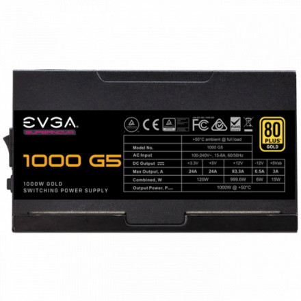 Блок питания ATX EVGA G5 1000W 220-G5-1000-X2
