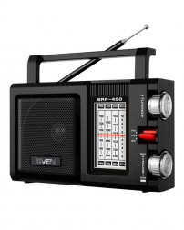 SVEN SRP-450, черный, радиоприемник, мощность 3 Вт (RMS), FM/AM/SW