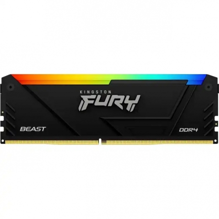 Оперативная память Kingston FURY Beast Black RGB KF426C16BB2AK2/16 DIMM DDR4, 16GB (2 x 8GB), 2666MH