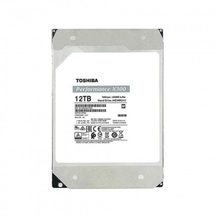 Жесткий диск HDD 12Tb TOSHIBA X300 SATA 6Gb/s 7200rpm 256Mb 3.5&quot; HDWR21CUZSVA