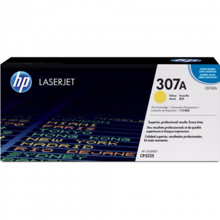 Картридж HP CE742A Yellow for Color LaserJet CP5225