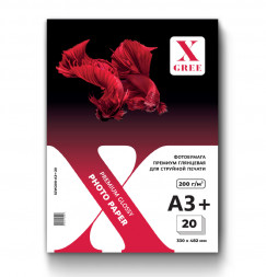 53W200-A3+-20 Фотобумага для струйной печати X-GREE Глянцевая Premium A3+*330x482мм/20л/200г NEW (25)