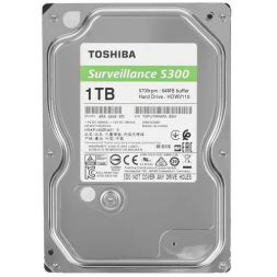 Жесткий диск для Видеонаблюдения HDD1Tb TOSHIBA S300 Surveillance 5400rpm 64Mb SATA3 3,5&quot; HDWV110UZSVA
