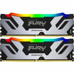 Оперативная память Kingston Fury Renegade Silver RGB DIMM DDR5, 48GB (2 x 24GB), 6400MHz KF564C32RSA