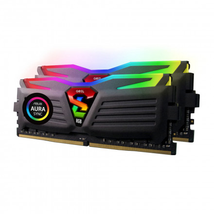 Оперативная память 32GB Kit (2x16GB) GEIL DDR4 3200MHz SUPER LUCE RGB SYN SERIES PC4-25600 16-18-18-36 GLWS432GB3200C16ADC WHITE. Идеально поддерживае