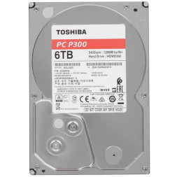 Жесткий диск HDD6Tb TOSHIBA P300 SATA 6Gb/s 5400rpm 128Mb 3.5&quot; HDWD260UZSVA