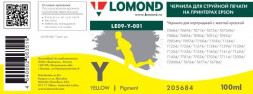 Чернила R270/L800 LOMOND LE09-001Y  Yellow / Желтый 100ml Пигментные