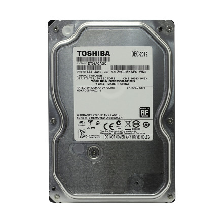 Жёсткий диск HDD 500Gb Toshiba SATA6Gb/s 7200rpm 32Mb 3,5&quot; DT01ACA050