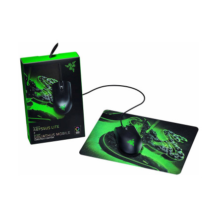 Игровой комплект мышь и коврик Razer Abyssus Lite &amp; Goliathus Mobile Construct Ed. Bundle
