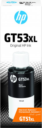 Бутылочка с оригинальными черными чернилами HP GT53XL 1VV21AE