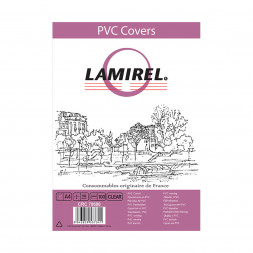 Обложки Lamirel Transparent A4 LA-78680, PVC, прозрачные, 150мкм, 100шт